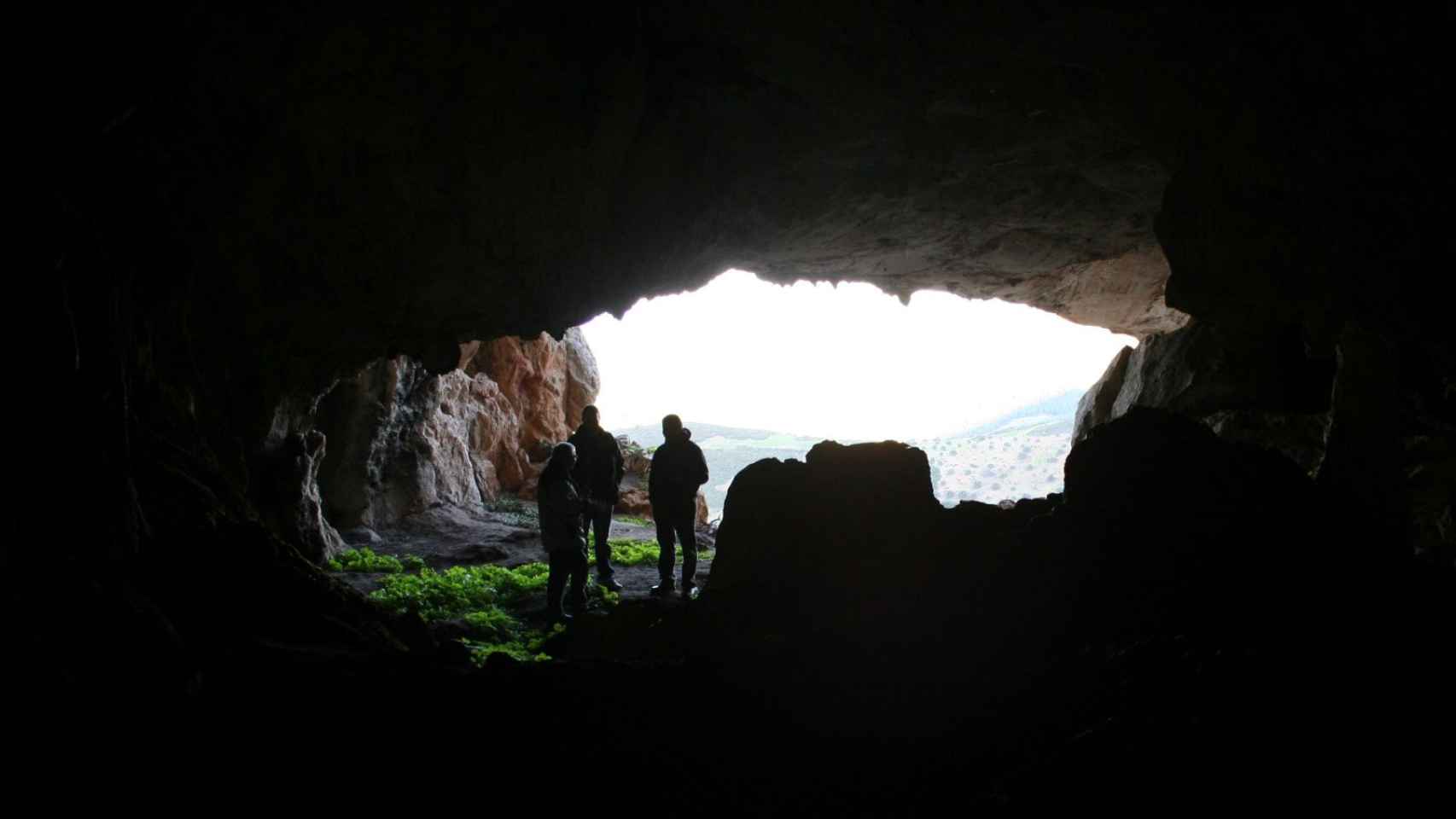 Entrada a la cueva neolítica de Kaf Taht el-Ghar.