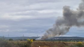 Incendio en un almacén de forraje en Zamora