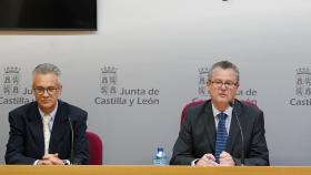 El consejero de Agricultura, Gerardo Dueñas, durante la rueda de prensa de este miércoles.