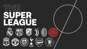 Los escudos de los clubes fundadores de la Superliga.