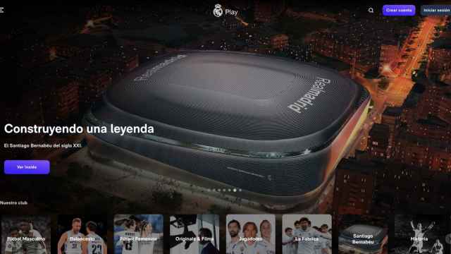 Apariencia de RM Play, la nueva plataforma de streaming del Real Madrid.