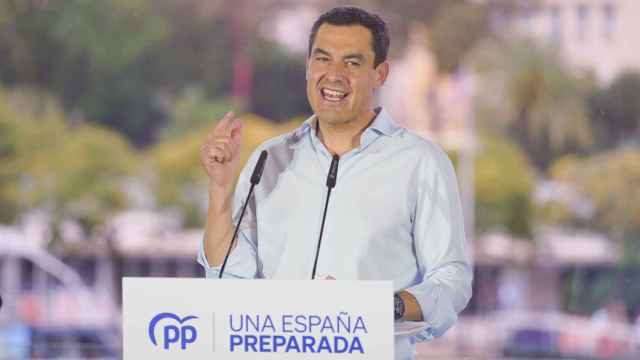 El presidente del PP de Andalucía y de la Junta, Juanma Moreno.