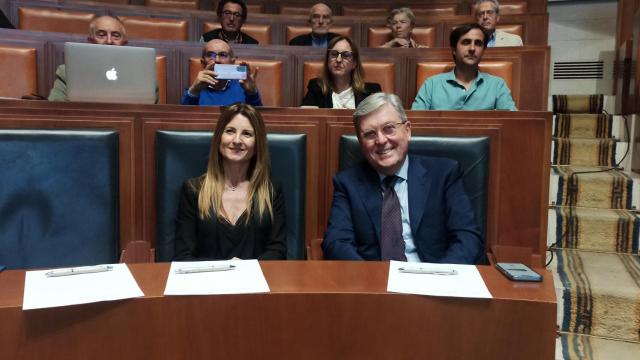 José Manuel Fernández Santiago, expresidente de las Cortes de Castilla y León, hoy en Fuensaldaña