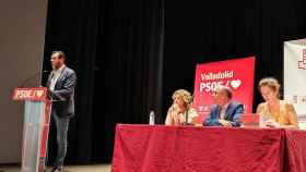 Óscar Puente durante el Comité Provincial del PSOE de esta tarde