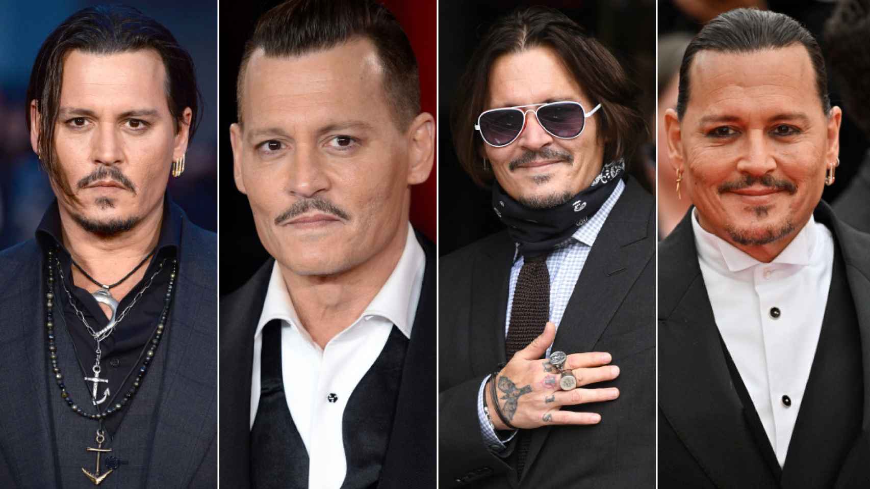 En los últimos tiempos, Johhny Depp ha optado por una imagen más 'rockera'.