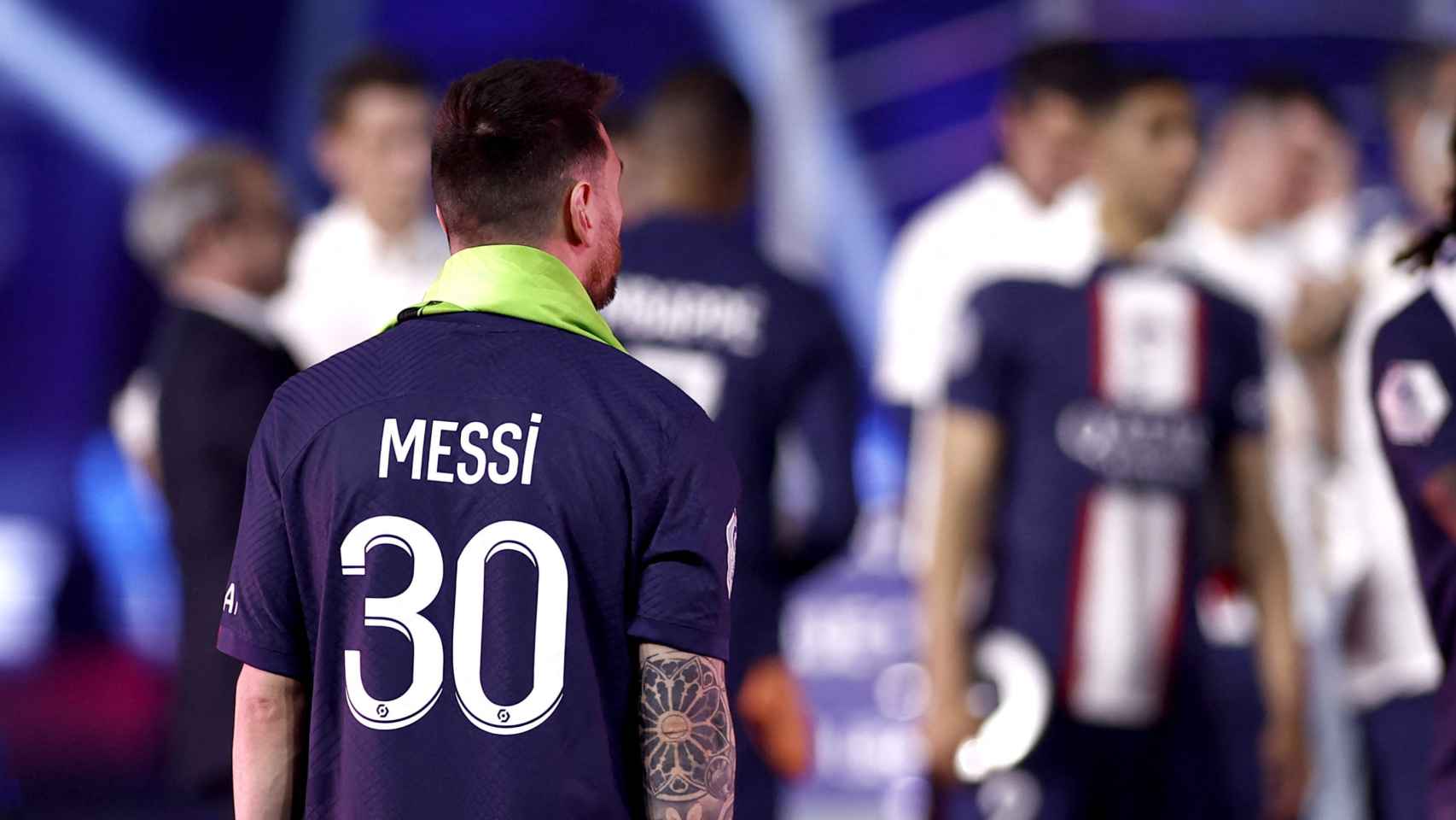 Leo Messi, en su despedida del PSG