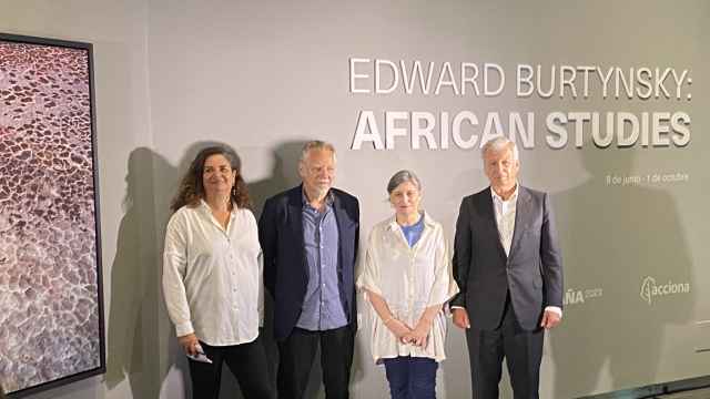 Edward Burtynsky, premio PHotoESPAÑA 2023, durante la presentación de su exposición 'African Studies'.