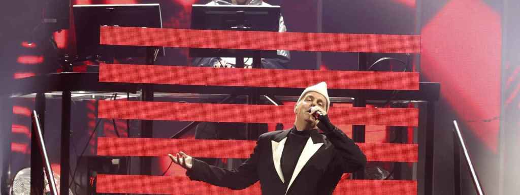 Pet Shop Boys. durante su concierto en la jornada inaugural gratuita de Primavera Sound Madrid, este miércoles. Foto: EFE/Kiko Huesca