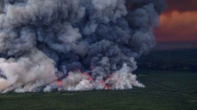 Uno de los incendios forestales desatados en la Columbia Británica, en Canadá, a 3 de junio de 2023.
