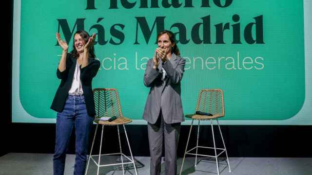 Las dirigentes de Más Madrid Mónica García y Rita Maestre este miércoles.