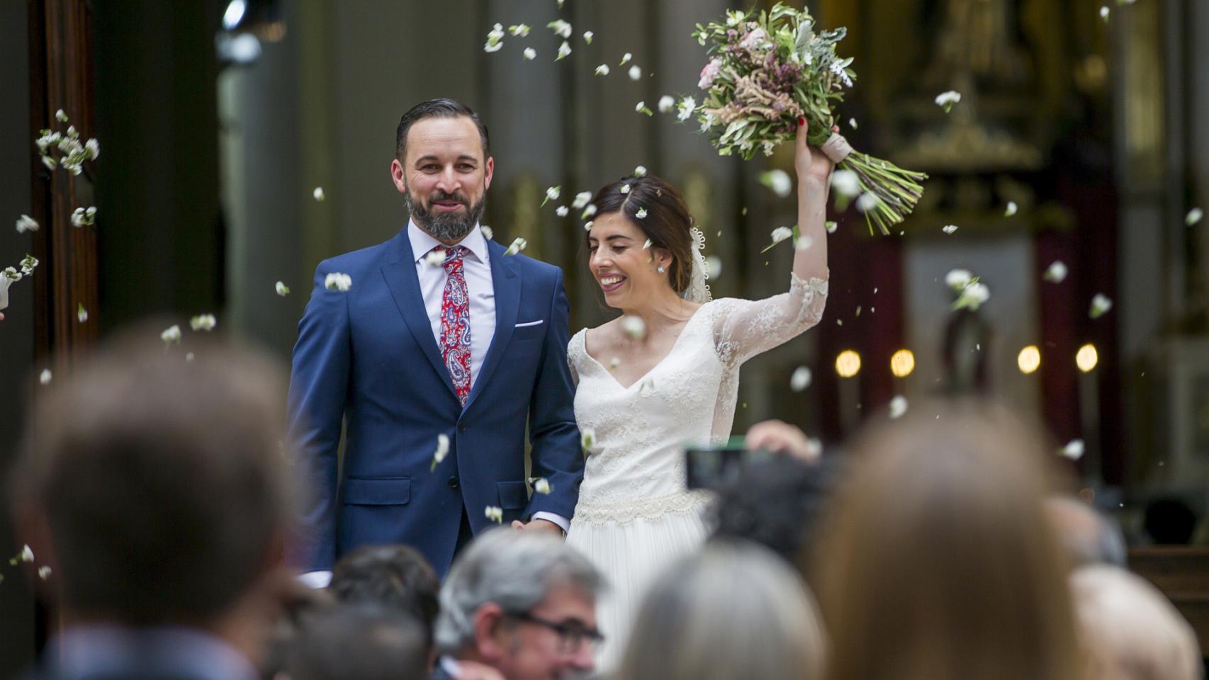 La pareja, en día de su boda en 2018.