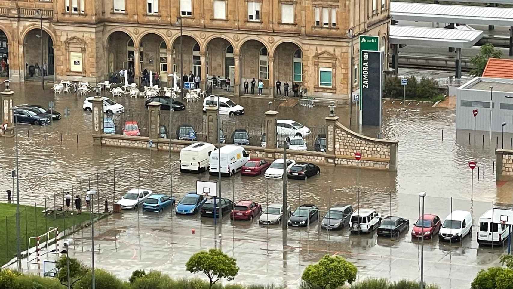 Intensas lluvias en Zamora