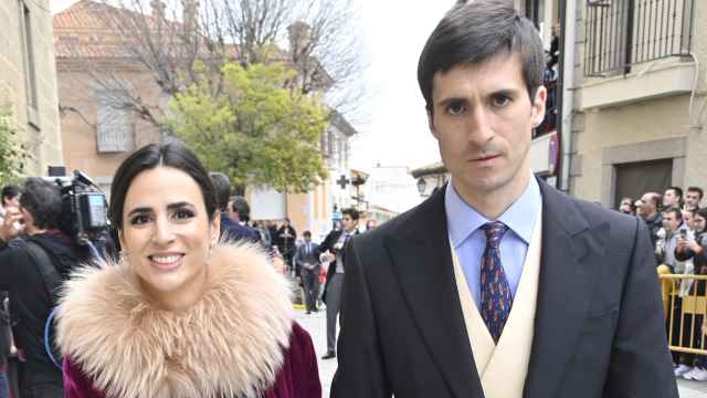 Blanca Sainz y Guillermo Comenges, en la boda de Ana Sainz.