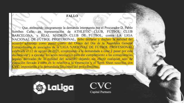 Javier Tebas y el fallo judicial que declara ilegal el acuerdo de LaLiga con CVC