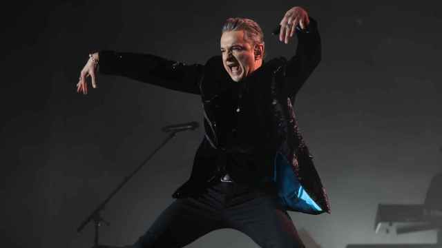 Dave Gahan (Depeche Mode) durante su actuación de este viernes en Primavera Sound Madrid. Foto: EFE/Kiko Huesca
