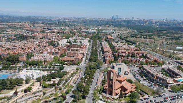 Vista aérea de Pozuelo de Alarcón.