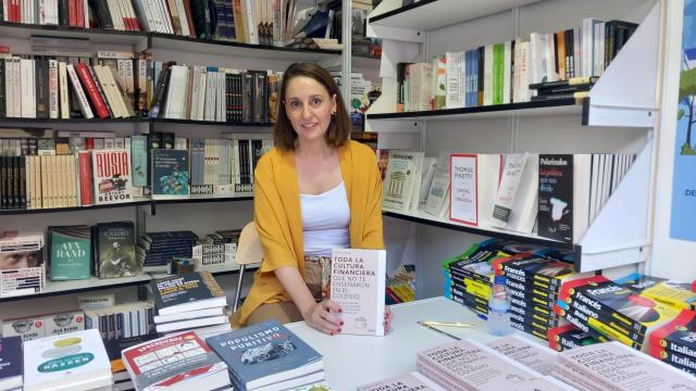 María Vega en la Feria del Libro.