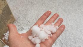 Granizada en Seseña (Toledo). Foto: EL ESPAÑOL - EL DIGITAL CLM.