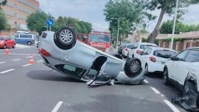 Accidente en Toledo. Foto: Bomberos del Ayuntamiento de Toledo.