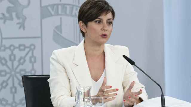 Isabel Roidríguez, ministra portavoz, este martes en la rueda de prensa posterior al Consejo de Ministros.