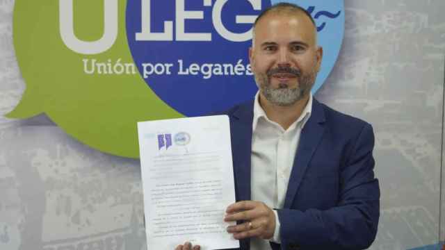 Carlos Delgado, el candidato de Unión Por Leganés, con sus compromisos electorales si es alcalde.