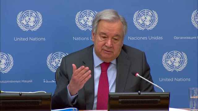 António Guterres hablando de IA en la ONU