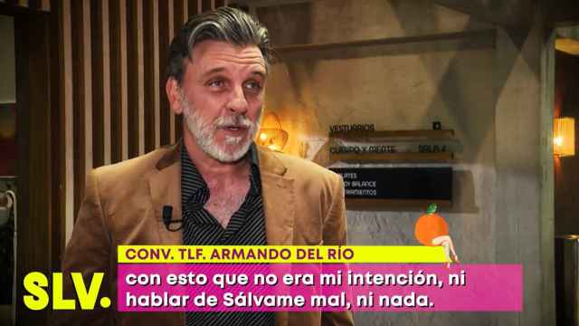 La respuesta de Armando del Río, protagonista de la nueva serie de Telecinco, a la humillación de 'Sálvame'