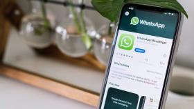 Aplicación de WhatsApp en un teléfono móvil.