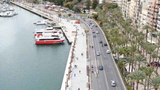 Inicio de las obras de renovación del frente litoral de Alicante, en imagen de archivo.