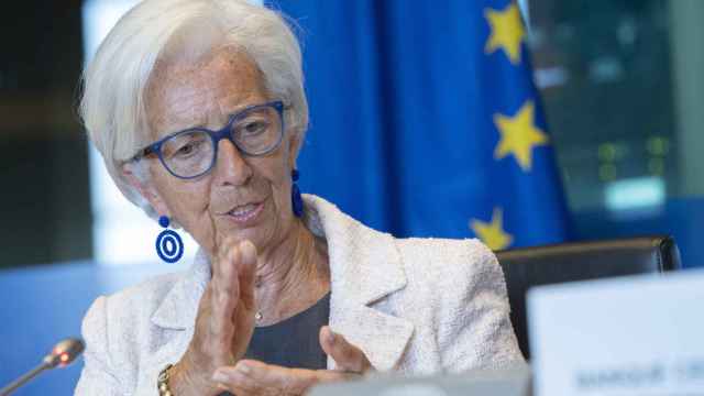 La presidenta del BCE, Christine Lagarde, durante su última comparecencia en la Eurocámara