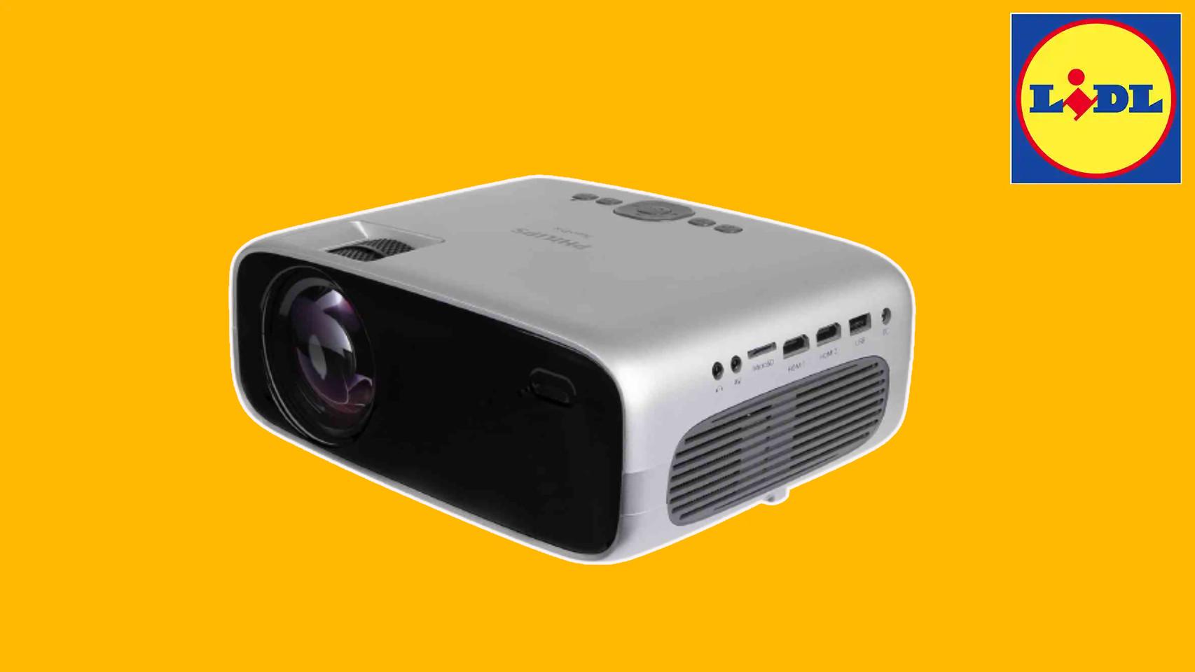 Lidl vende un mini proyector barato para ver series sin parar con un 50% de  descuento