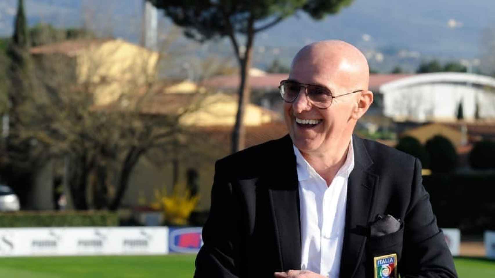Sacchi en una imagen reciente, en un acto de la selección italiana de fútbol