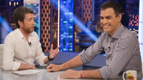 Pedro Sánchez en su última visita a 'El Hormiguero' de Pablo Motos, en junio de 2016.