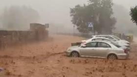 Impresionante granizada en Ayllón