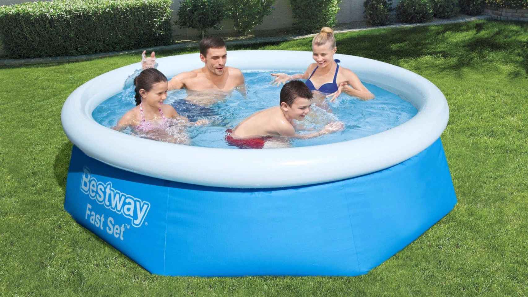 Ofertón!: Esta piscina hinchable de Bestway ahora a mitad de precio en  Leroy Merlin