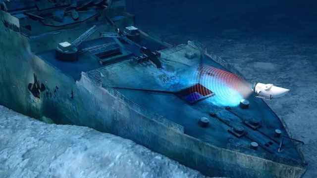 Simulación de una visita al Titanic del OceanGate.