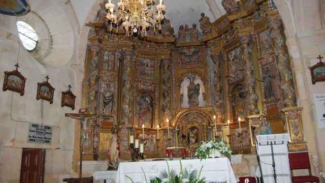 El retablo de la iglesia de Masa que quieren restaurar
