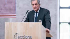 El presidente de Acciona, José Manuel Entrecanales, en la junta de accionistas de Acciona.