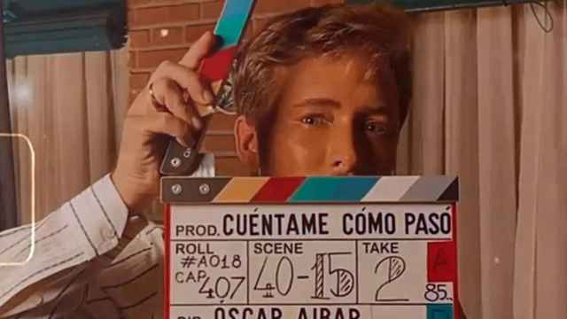 Pablo Rivero en el rodaje de la temporada 23 de 'Cuéntame cómo pasó'.