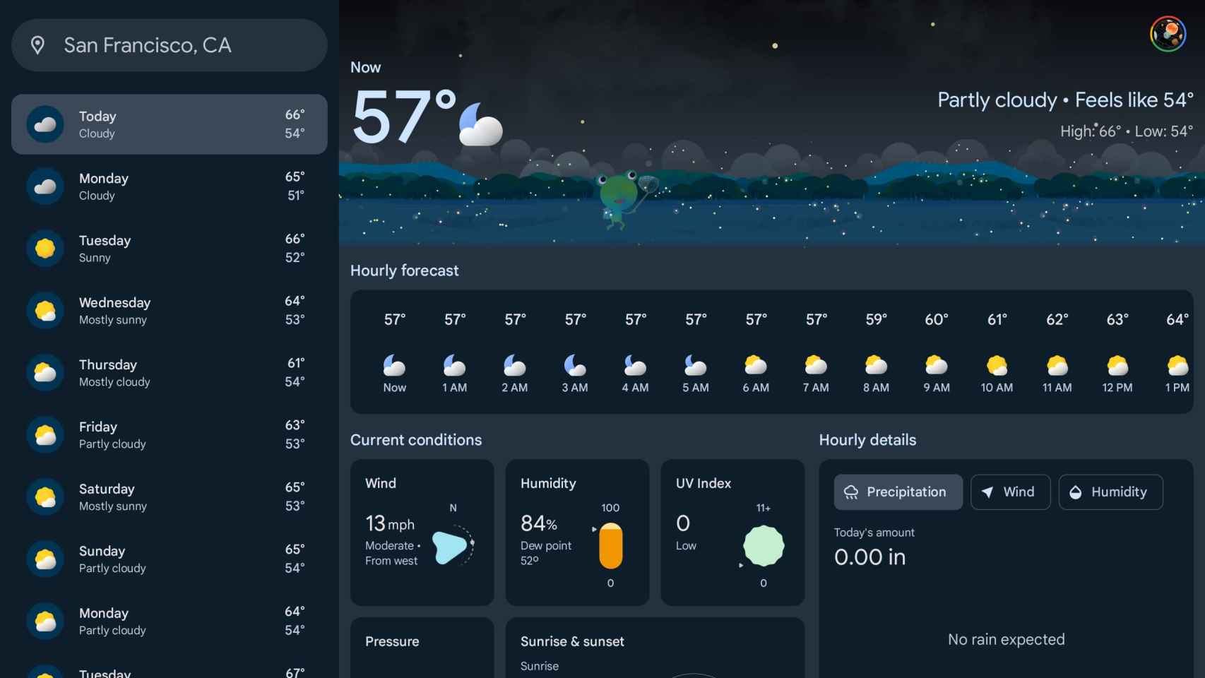 Google's new weather app