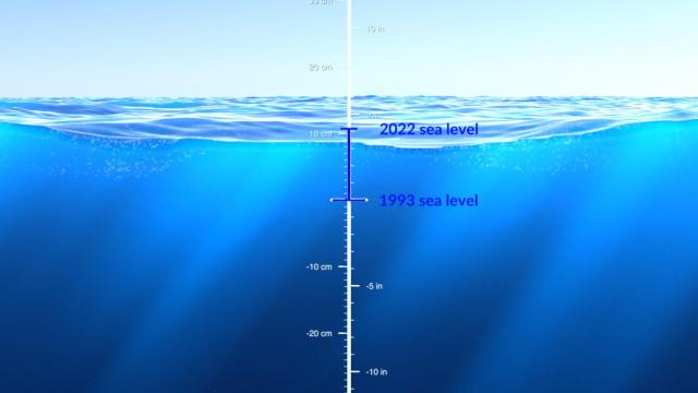 La imagen que ha creado la NASA para alertar de la dramática subida del nivel del mar en los últimos 30 años