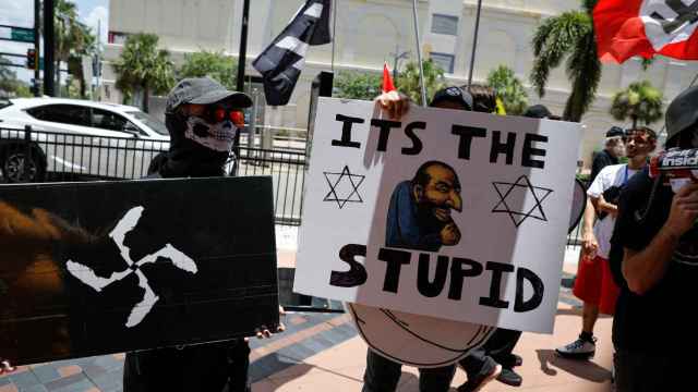 Manifestación antisemita en los Estados Unidos.
