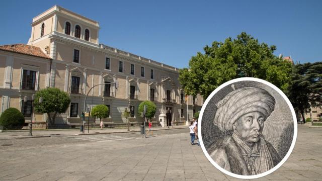 Imagen del Palacio Real de Valladolid y de Juan de Persia.