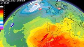 Masas de temperaturas para la última semana de junio. ElTiempo.es