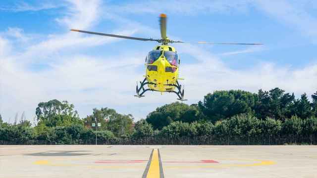 Un helicóptero medicalizado del SUMMA 112 de la Comunidad de Madrid.