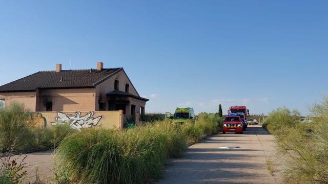 Casa abandonada. Foto: Consorcio Provincial de Extinción de Incendios y Salvamentos de Toledo.