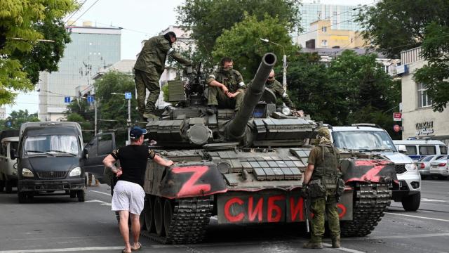 Militares de Wagner, en Rostov del Don