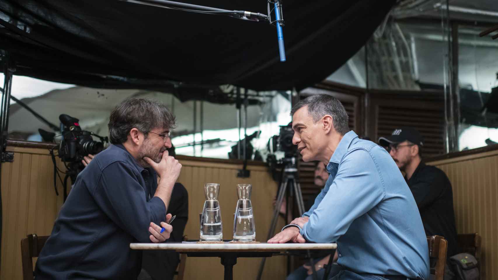 Pedro Sánchez, durante su entrevista con Jordi Évole.