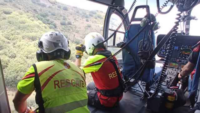 Imagen de archivo de un helicóptero de salvamento de Protección Civil