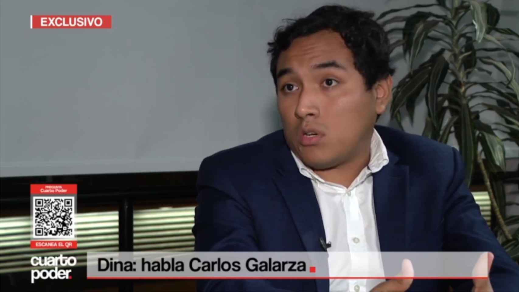 Carlos Galarza, en su entrevista con el programa Cuarto Poder.